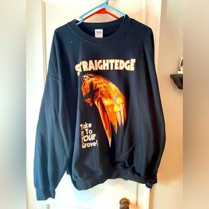 Straight Edge Halloween Michael Myers crew neck sweatshirt xxl 2xl horror punk